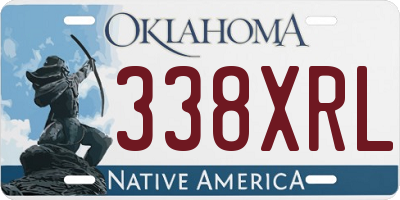OK license plate 338XRL