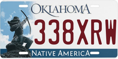 OK license plate 338XRW