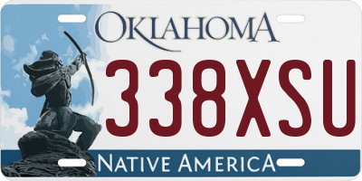 OK license plate 338XSU