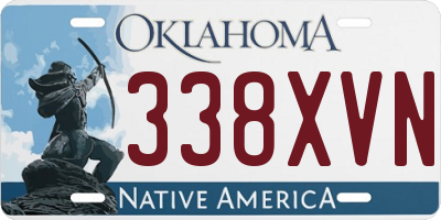 OK license plate 338XVN