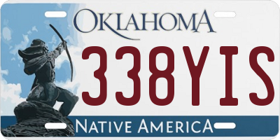 OK license plate 338YIS