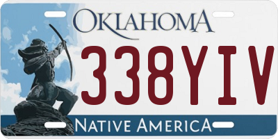 OK license plate 338YIV