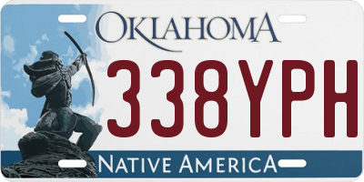 OK license plate 338YPH