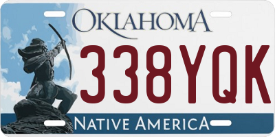 OK license plate 338YQK