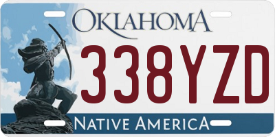 OK license plate 338YZD