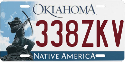 OK license plate 338ZKV