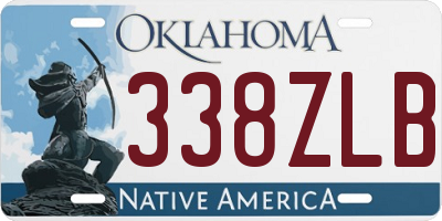 OK license plate 338ZLB