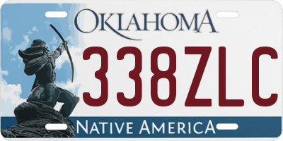 OK license plate 338ZLC