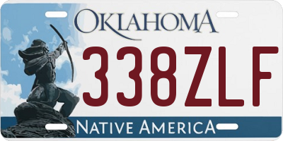 OK license plate 338ZLF