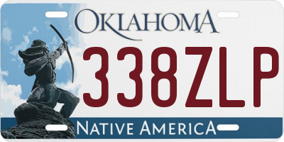 OK license plate 338ZLP