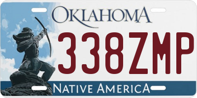 OK license plate 338ZMP