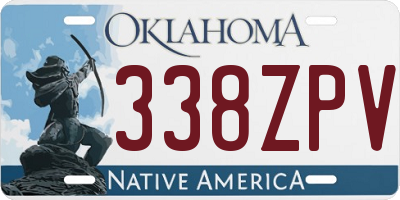 OK license plate 338ZPV