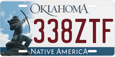 OK license plate 338ZTF