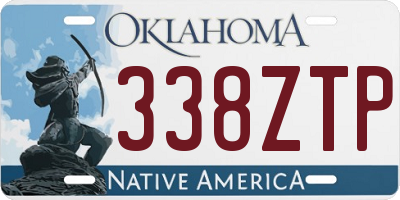 OK license plate 338ZTP