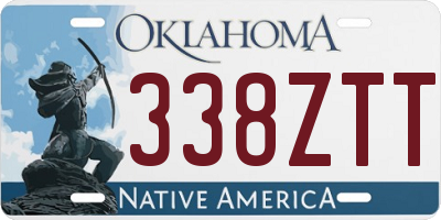 OK license plate 338ZTT
