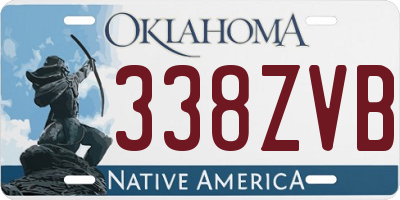 OK license plate 338ZVB