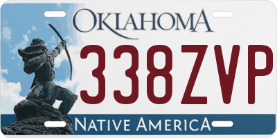 OK license plate 338ZVP