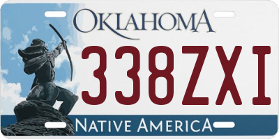 OK license plate 338ZXI