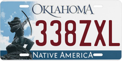 OK license plate 338ZXL