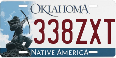 OK license plate 338ZXT