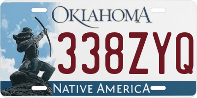 OK license plate 338ZYQ