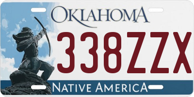 OK license plate 338ZZX