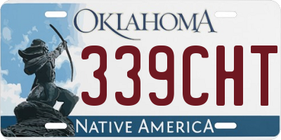 OK license plate 339CHT