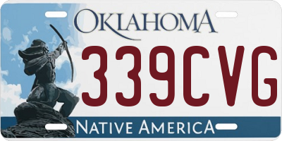 OK license plate 339CVG