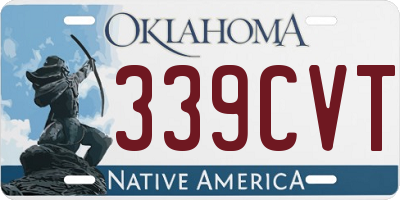 OK license plate 339CVT