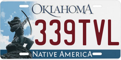 OK license plate 339TVL