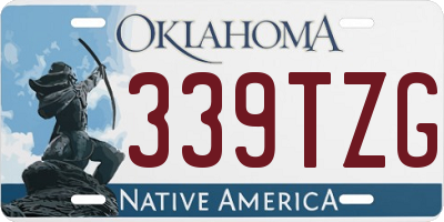 OK license plate 339TZG