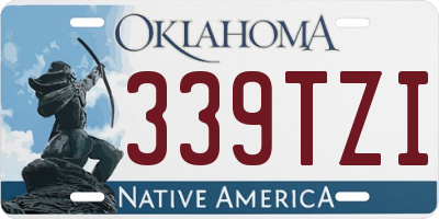 OK license plate 339TZI