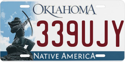 OK license plate 339UJY