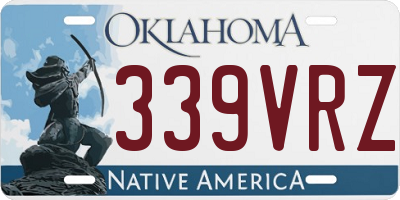 OK license plate 339VRZ