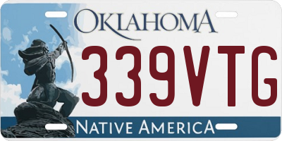 OK license plate 339VTG