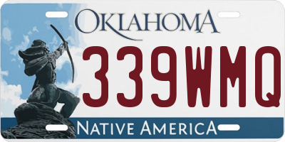 OK license plate 339WMQ