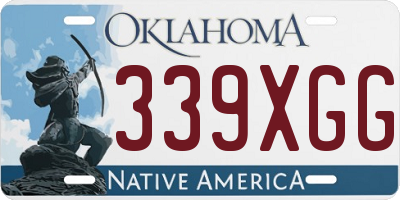 OK license plate 339XGG
