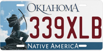 OK license plate 339XLB