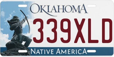 OK license plate 339XLD