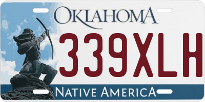 OK license plate 339XLH