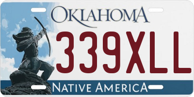 OK license plate 339XLL