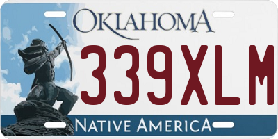OK license plate 339XLM