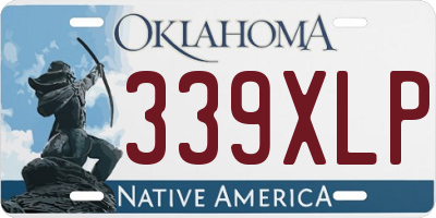 OK license plate 339XLP