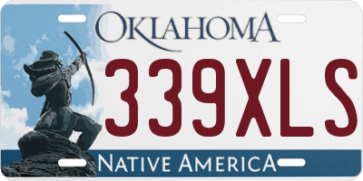 OK license plate 339XLS