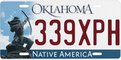 OK license plate 339XPH
