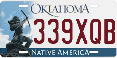 OK license plate 339XQB