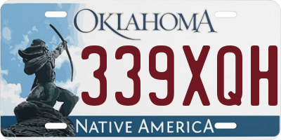 OK license plate 339XQH