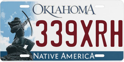 OK license plate 339XRH