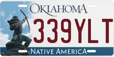 OK license plate 339YLT