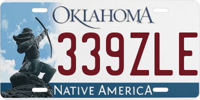 OK license plate 339ZLE